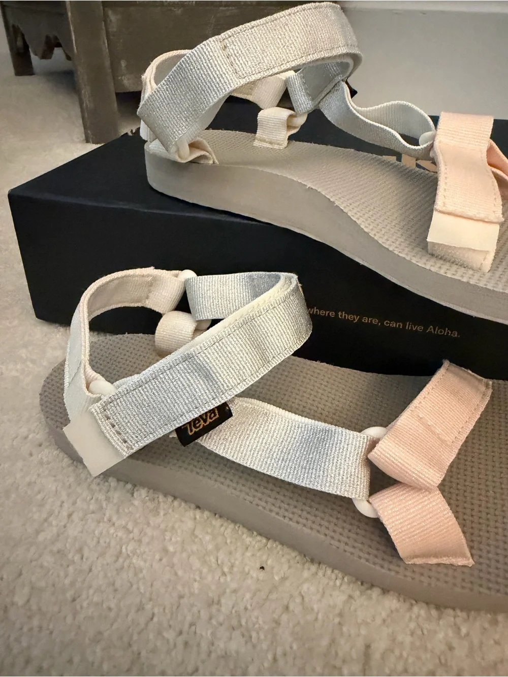 Teva Women’s Neutral & Blush Strap Sandals